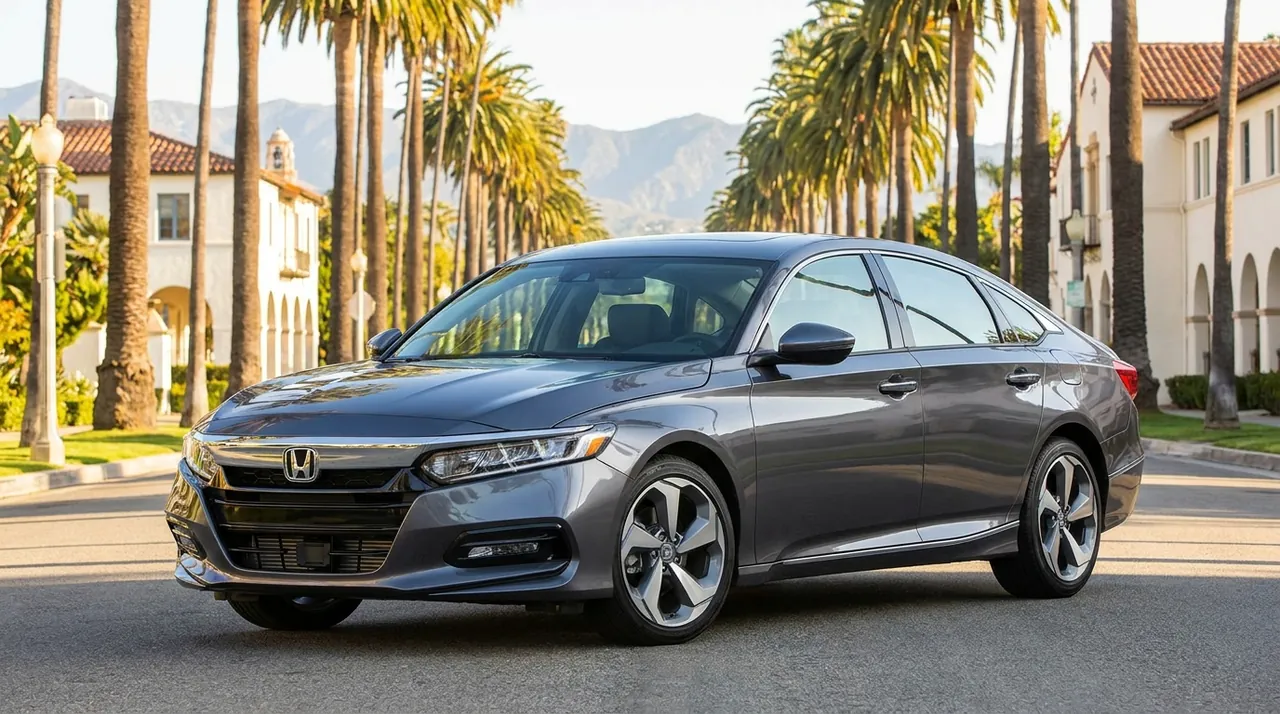 Honda Accord rideshare-approved rental sedan in California